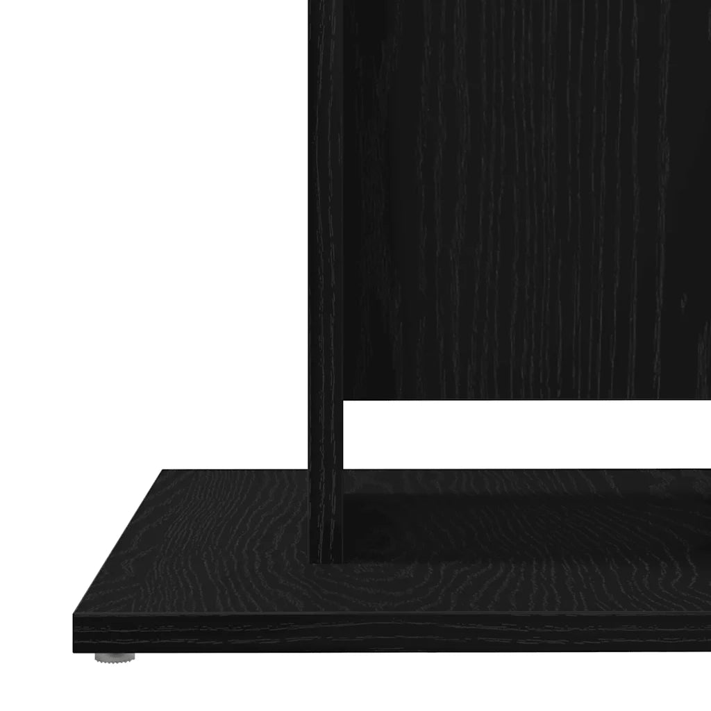 Tavolo da bistrot Rovere Nero 60x60x75 cm in Legno Multistrato 862494