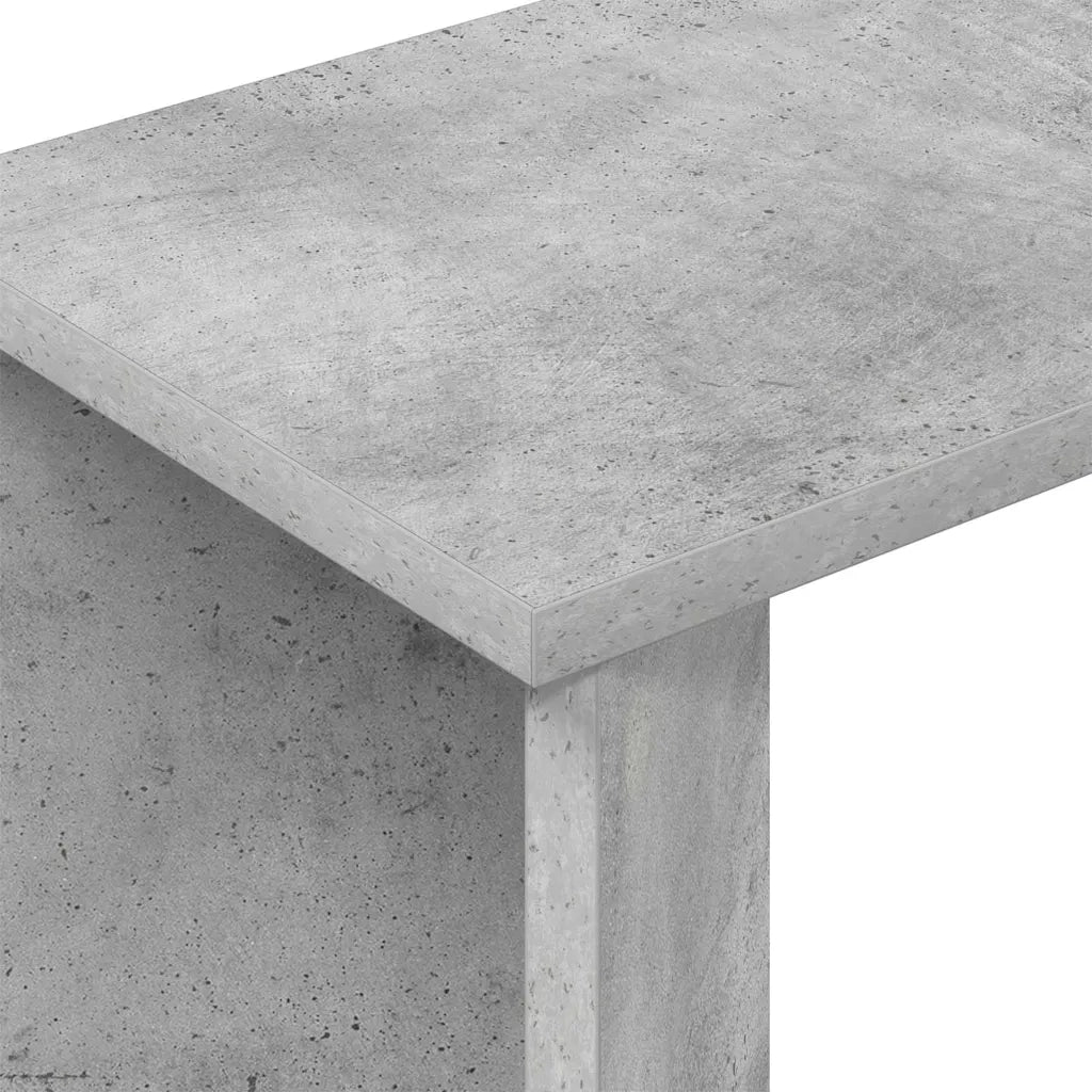 Tavolino Grigio cemento 35 x 25 x 50 cm Legno multistrato 891187
