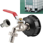 Adattatore per pompa IBC 1/2" (13 mm) - S60x6 grovatura giunzione idraulica rapida (compatibile con 3/4") - connessione universale in ottone