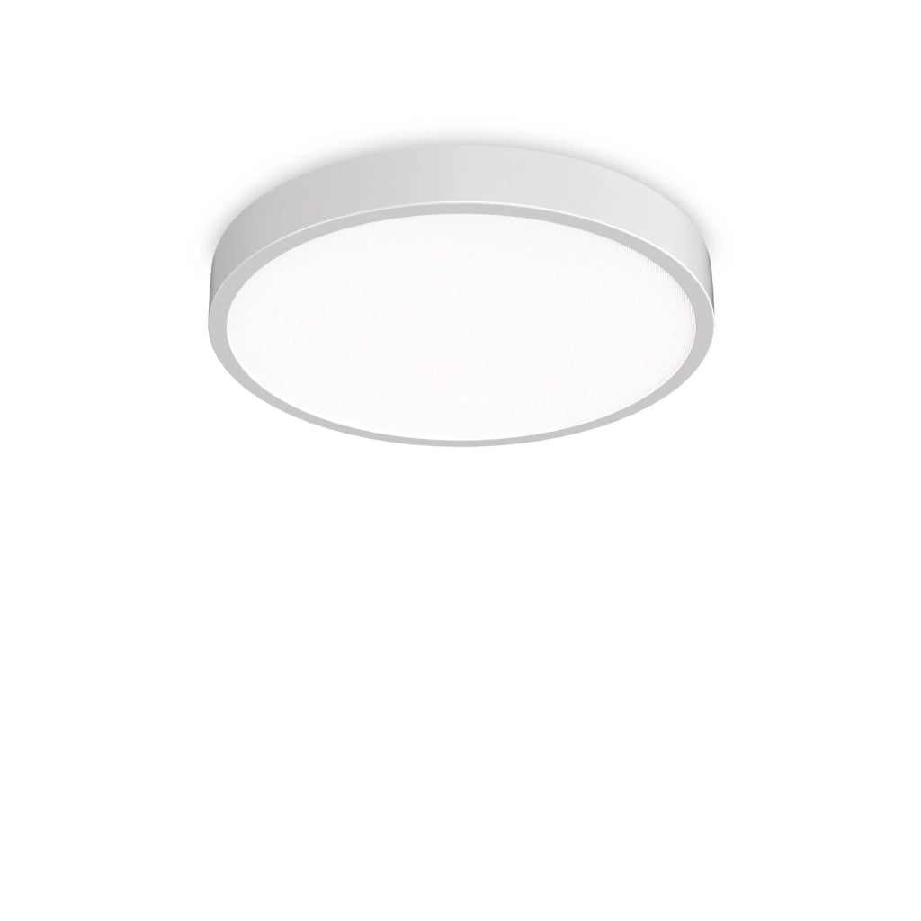 Plafoniera Contemporanea Ray Metallo Bianco Led Integrato 44W 3000K Ip44