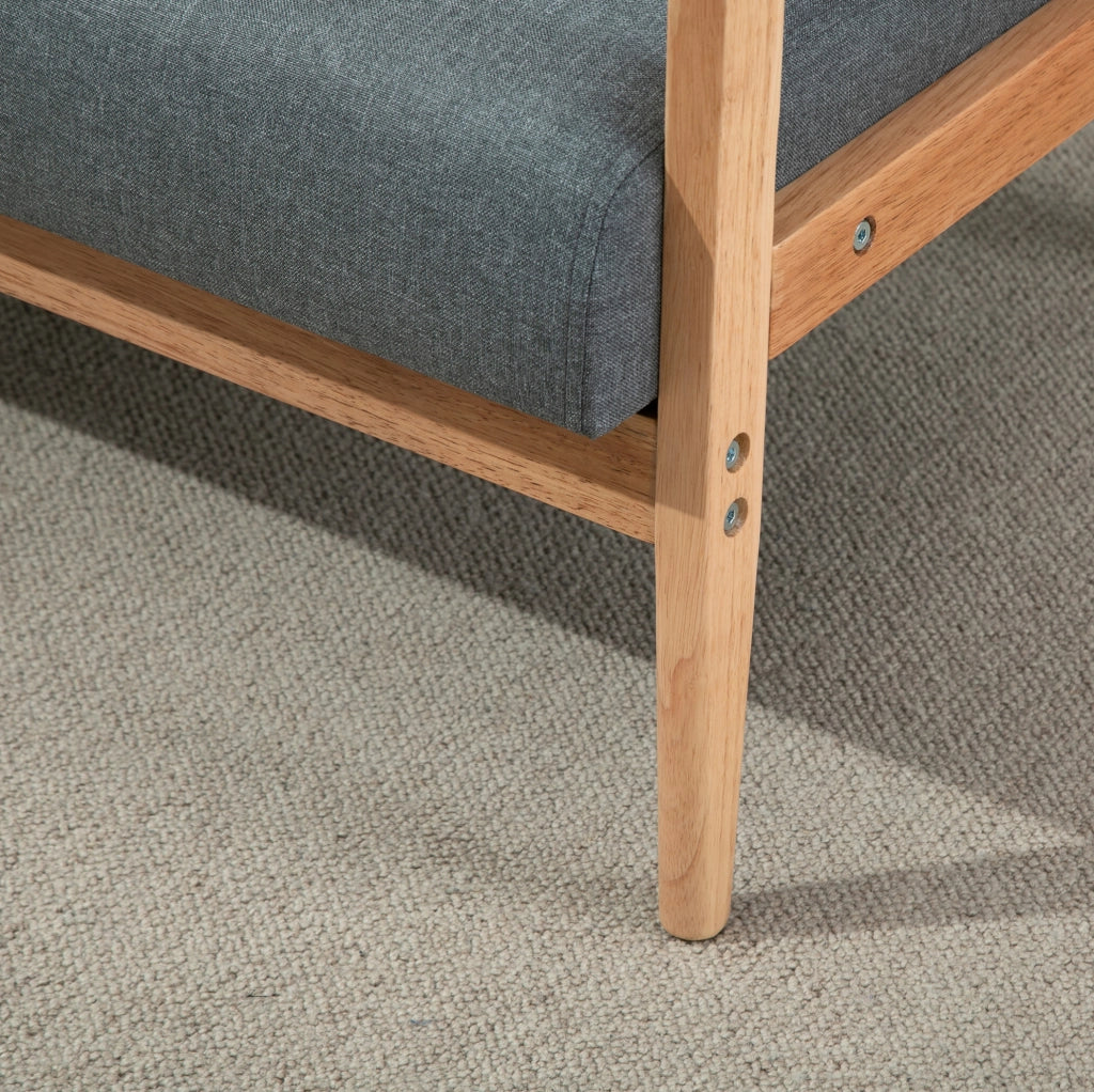 Divanetto 2 posti grigio scuro 115x66,5x73 cm