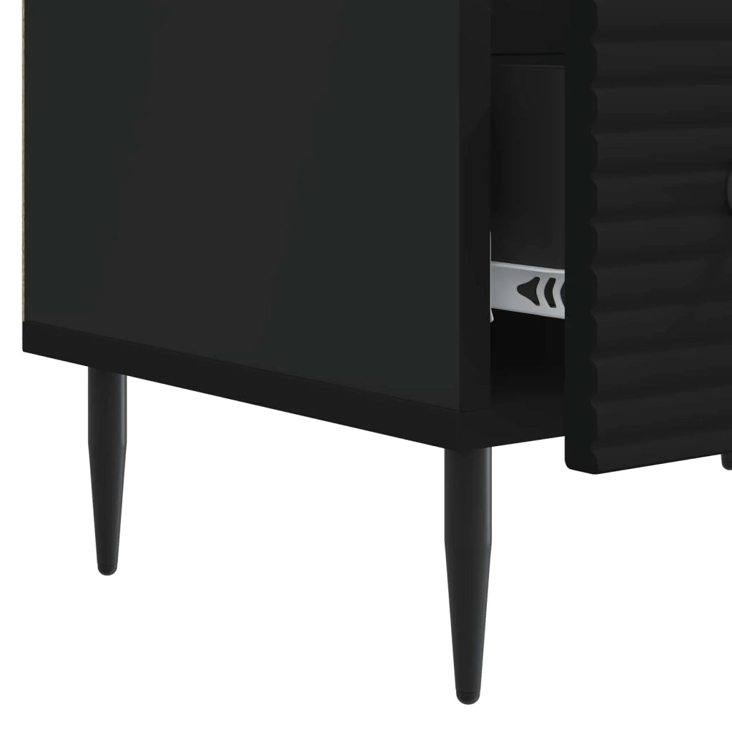 Mobile TV Nero 147 x 34,5 x 30 cm Legno ingegnerizzato 894936