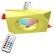 Faretto LED cromoterapia lampada GU10 6W incasso 65mm luce soffitto centro estetico abbronzante 230V ORO LUCE RGBW 6000K