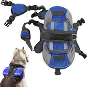 Harnas per cani per viaggi e campeggio con striscia riflettente - Adatto per cani piccoli, medi e grandi (S)