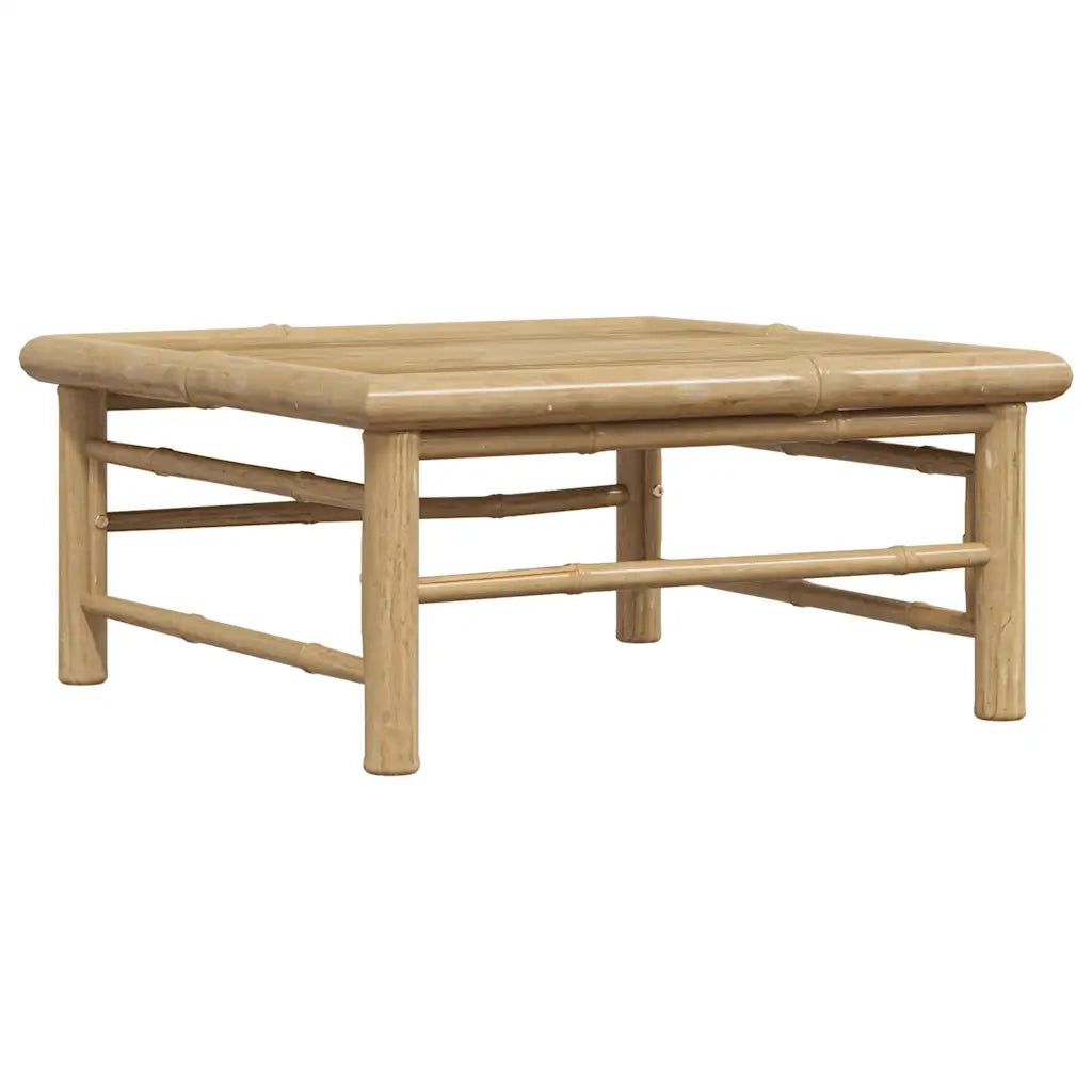 Set Divani da Giardino 2 pz con Cuscini Grigio Scuro in Bambù