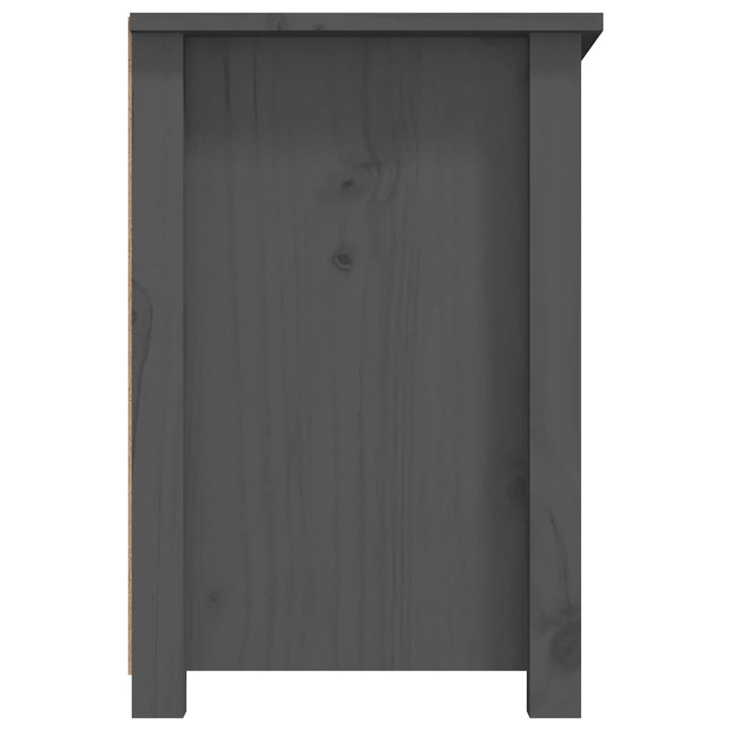 Mobile TV multimediale scaffale TV credenza mobile TV sala da pranzo soggiorno camera da letto 79 x 35 x 52 cm legno di pino massiccio grigio 02_0026212