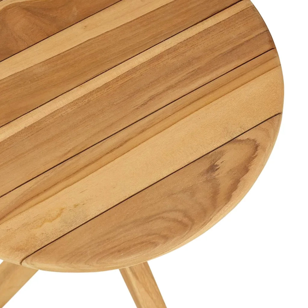 Tavolo laterale Marrone 40 x 40 x 41 cm Legno di teak solido 42006357