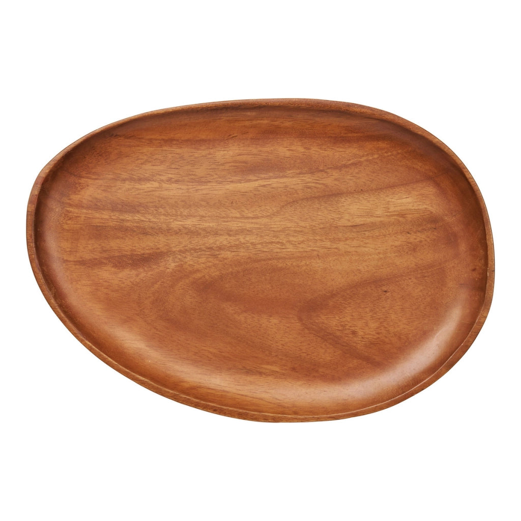 Vassoio HN34, Marrone, Legno, 39,5x28x2,5 cm