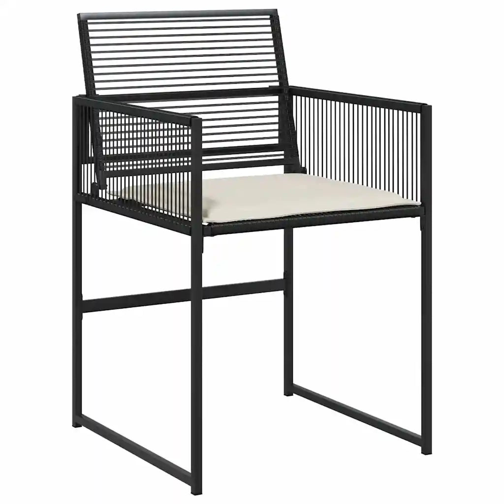 Set da Pranzo per Giardino 5 pcs Nero 3379325
