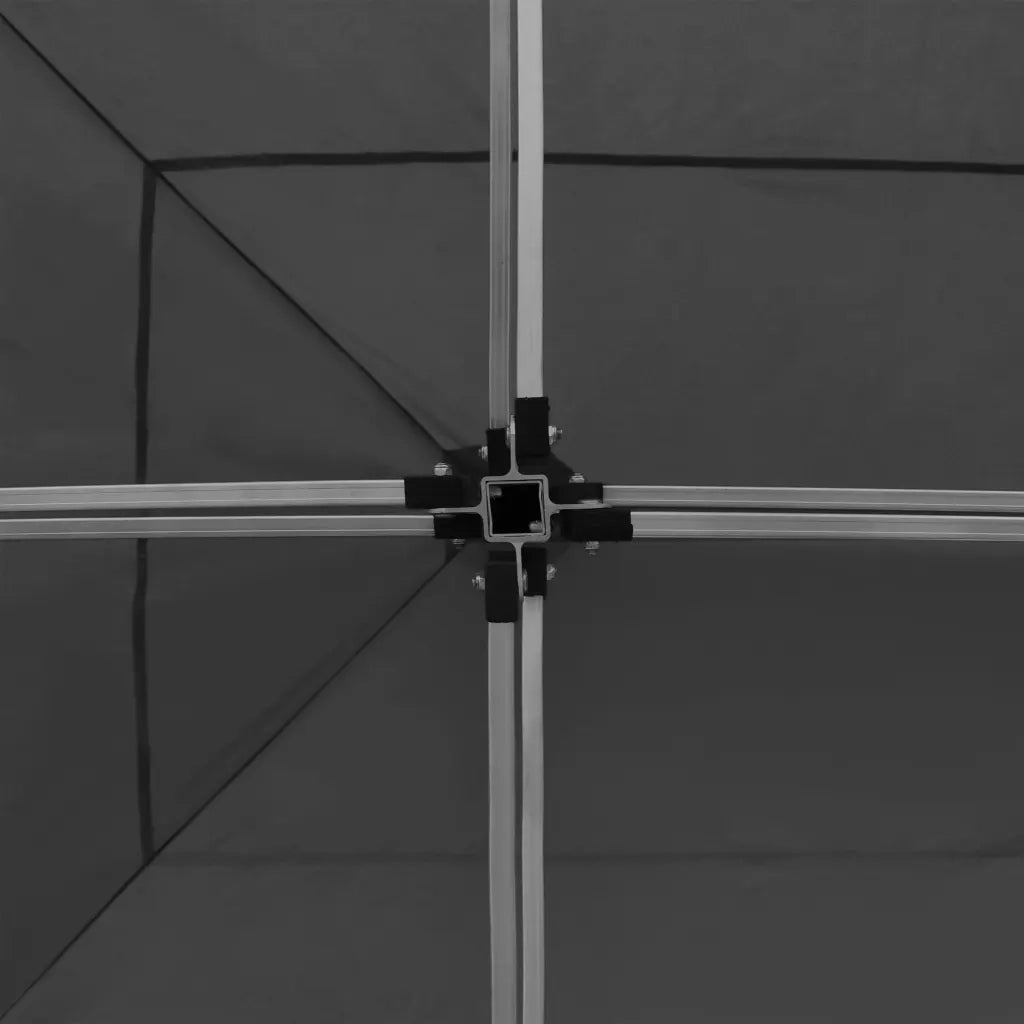 Gazebo Pieghevole con Pareti in Alluminio 6x3m Antracite 45508