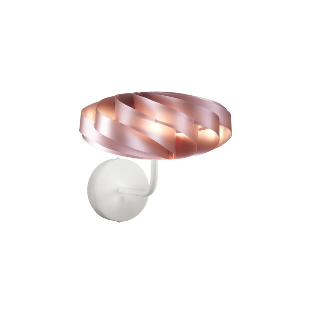 Applique Moderna Flat Polilux ® Pink Metal E Metallo 1 Luce E14