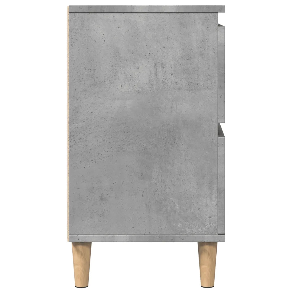 Mobile Lavabo-Armadietto da bagno Grigio Cemento 80x33x60 cm in Legno Multistrato 398110