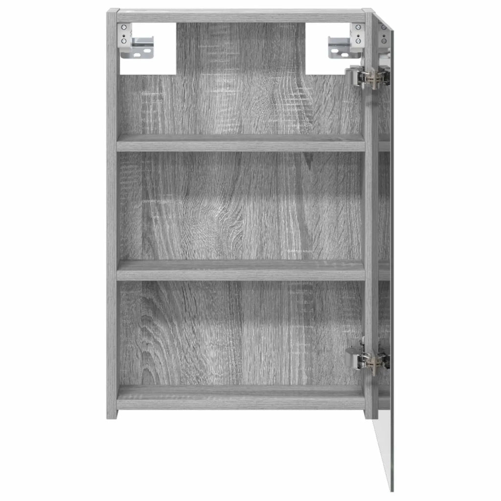 Mobiletto per specchio da bagno con lo scaffale Grigio Sonoma
