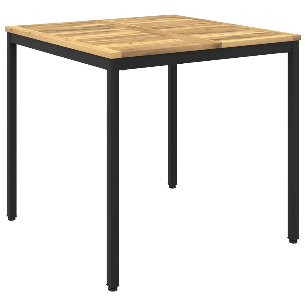 Tavolo da cena da giardino Bianco e Nero 80 x 80,5 x 75 cm 901758