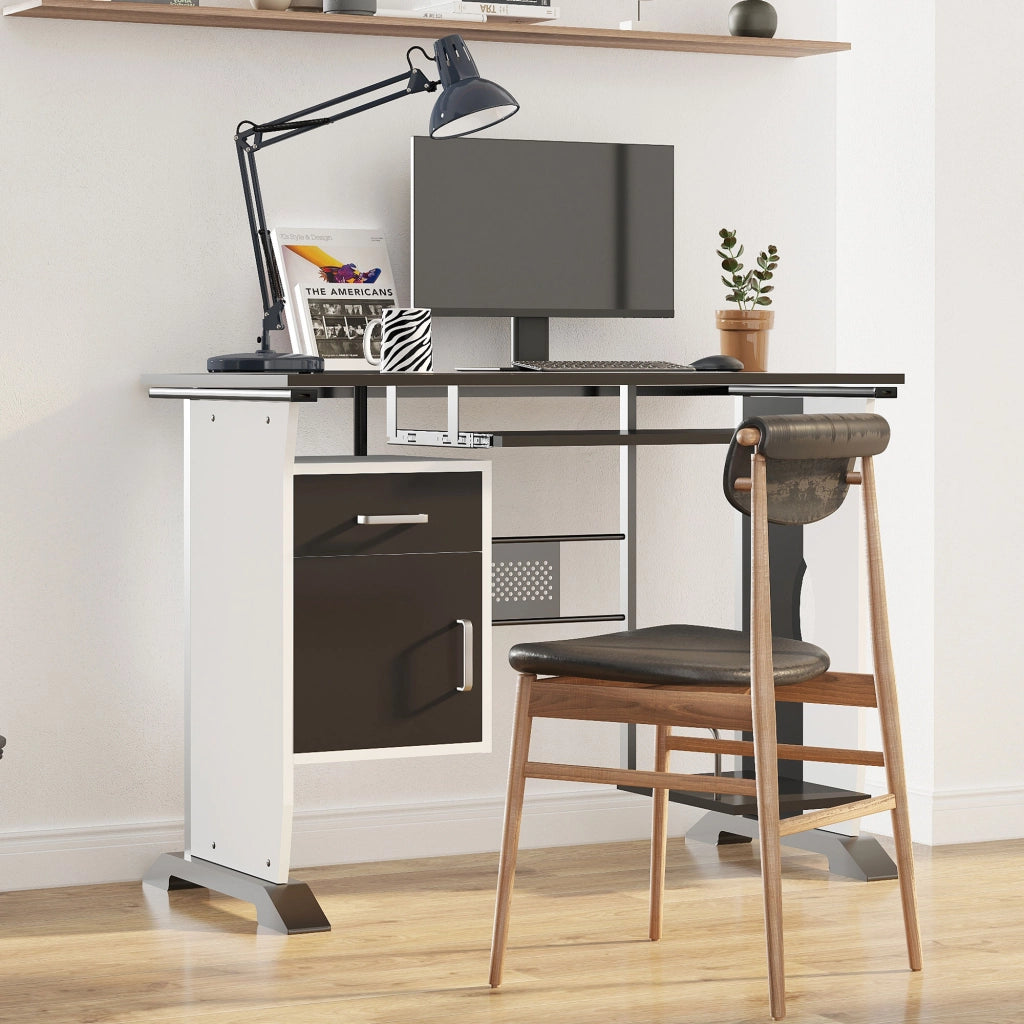 Scrivania per Computer ¨C Xylo ¨C Legno Marrone 100x52x75cm