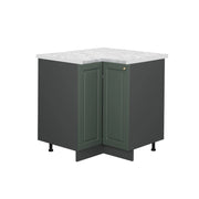 Mobile ad angolo cucina Fame-Line Verde-oro rustico/Antracite 80.5 cm, PL Marmo Vicco