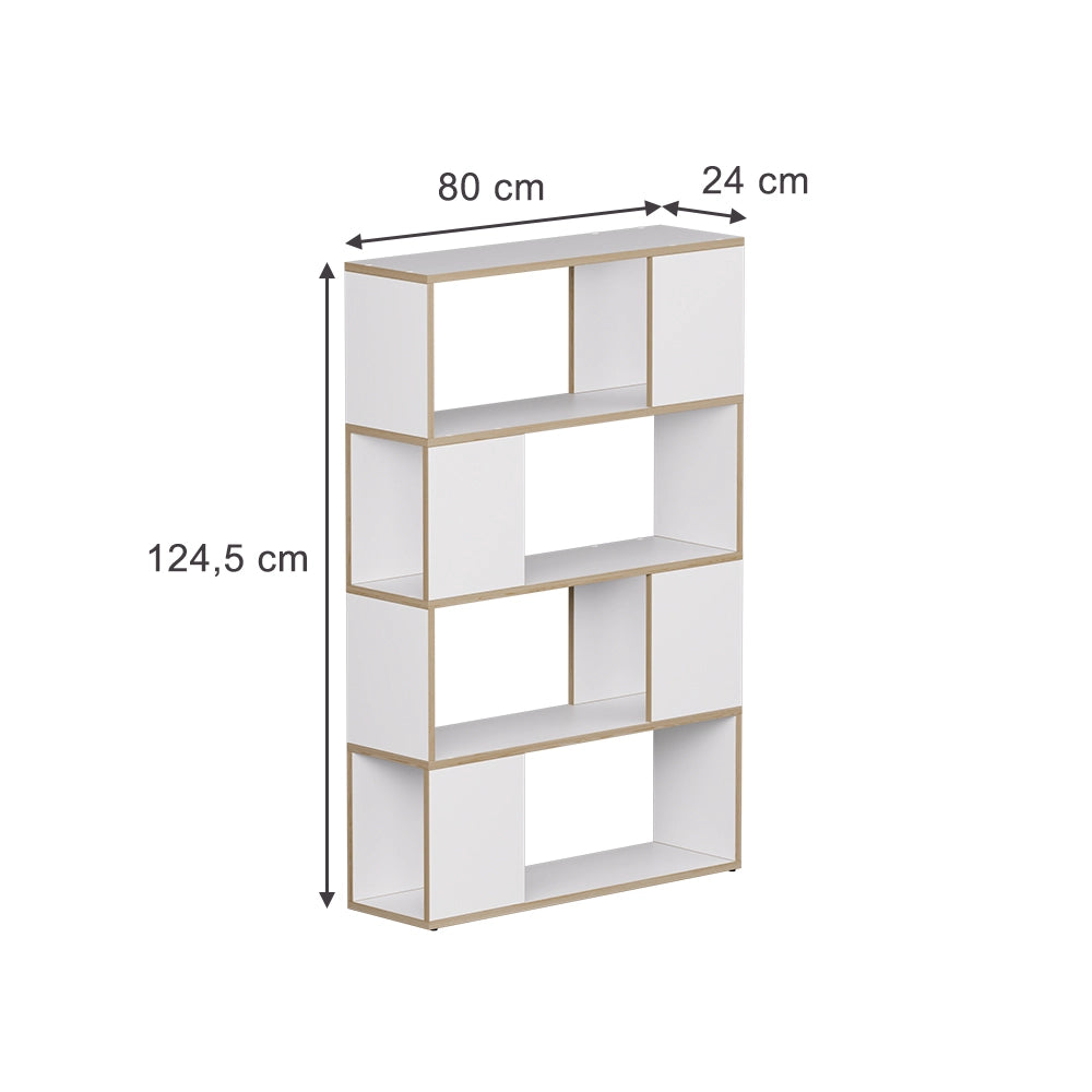 Vicco Divisorio per ambienti Bianco/quercia 80 x 124.5 cm