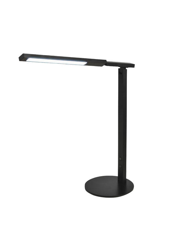 Ideal - Lampada da tavolo nera Fabas Luce - LED Touch integrato 10W dimmerabile CCT (3000K 4000K 5000K 6000K)