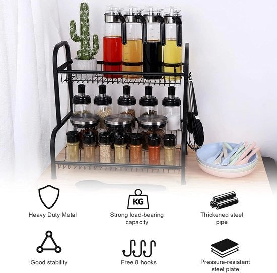 Rack da cucina, rack erbe 

Dimensioni: 25,48 x 41,99 x 41 cm; Peso: 1,51 kg