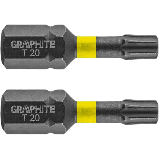 Topex 56h513 inserti ad impatto o tx20 x 25 mm, 2 pz ds