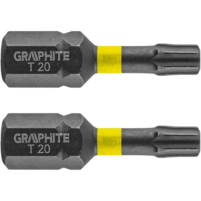 Topex 56h513 inserti ad impatto o tx20 x 25 mm, 2 pz ds