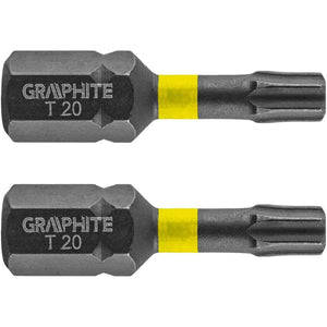 Topex 56h513 inserti ad impatto o tx20 x 25 mm, 2 pz ds