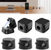 Clip per cavo adattabile con fissaggio magnetico per tavolo con adesivo per la gestione dei cavi per cavi HDMI cavi USB cavi di ricarica del telefono etc. nero
