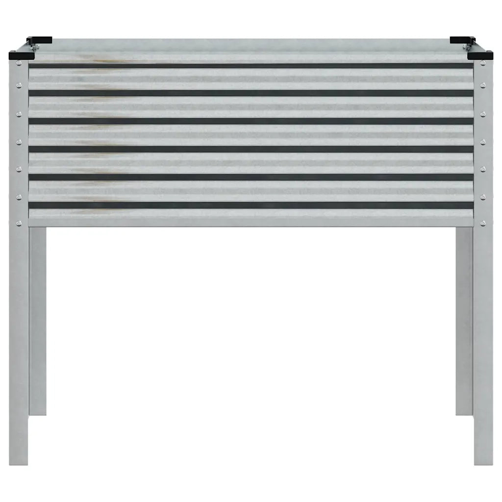 Fioriera da giardino 100x45x90 cm in acciaio zincato 4008973