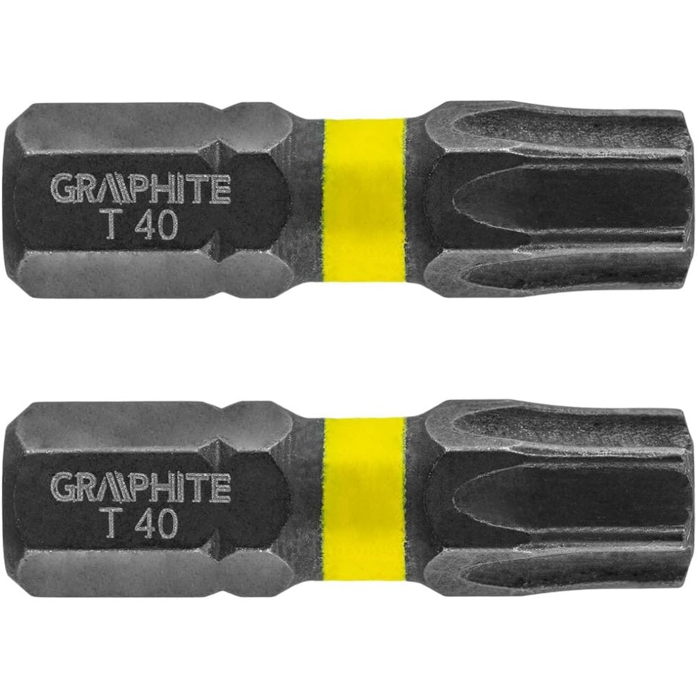 Topex 56h517 inserti ad impatto o tx40 x 25 mm, 2 pz