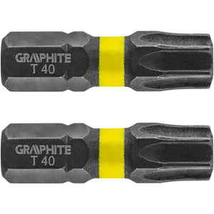 Topex 56h517 inserti ad impatto o tx40 x 25 mm, 2 pz