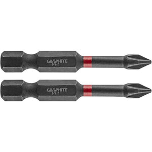 Topex 56h518 inserti ad impatto o ph1 x 50 mm, 2 pz ds