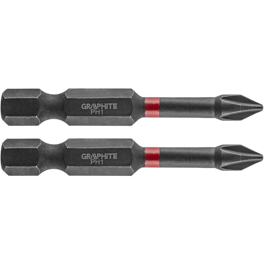 Topex 56h518 inserti ad impatto o ph1 x 50 mm, 2 pz ds