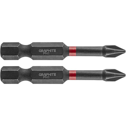 Topex 56h518 inserti ad impatto o ph1 x 50 mm, 2 pz ds