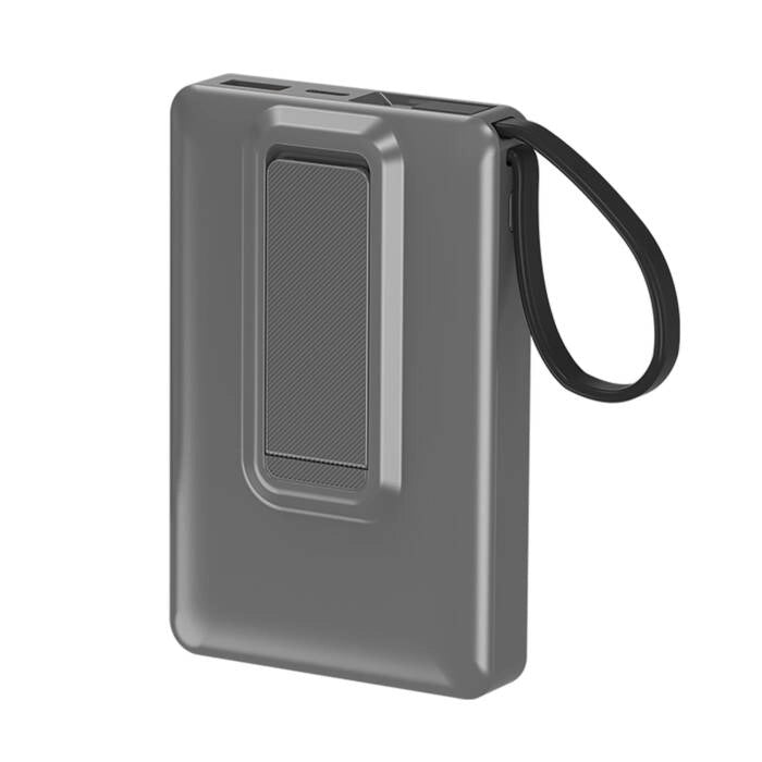 Power bank magnetico wireless 10000 mAh, ricarica Qi 15W e USB-C, compatibile MagSafe, con cavo integrato - SOGO
