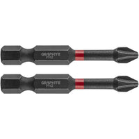 Topex 56h519 inserti ad impatto o ph2 x 50 mm, 2 pz ds