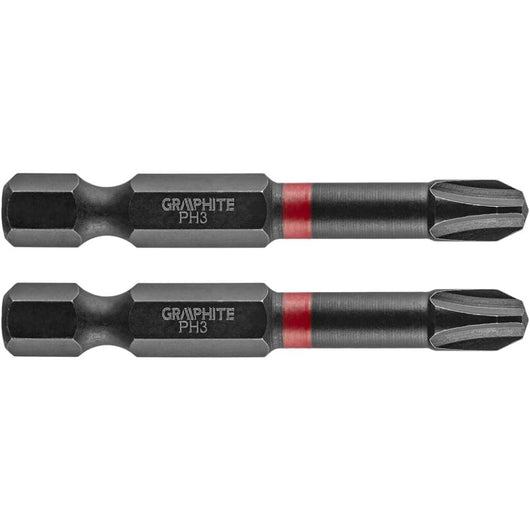 Topex 56h520 inserti ad impatto o ph3 x 50 mm, 2 pz ds