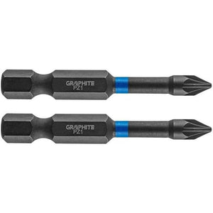 Topex 56h521 inserti ad impatto o pz1 x 50 mm, 2 pz ds