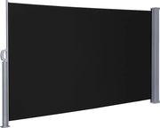 Ombrello laterale – 160 x 300 cm – Schermo vento regolabile – Ripiegabile – ROLLABILE – Zonterzo – Esterni, Spiaggia, Patio, Balcone, Campeggio - Protezione – Ombrello laterale – Resistente al tempo - Antracite