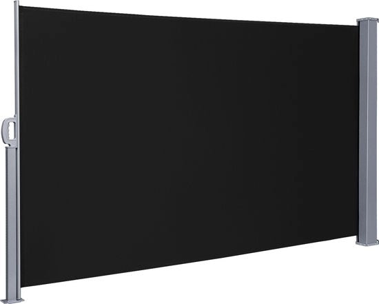 Ombrello laterale – 160 x 300 cm – Schermo vento regolabile – Ripiegabile – ROLLABILE – Zonterzo – Esterni, Spiaggia, Patio, Balcone, Campeggio - Protezione – Ombrello laterale – Resistente al tempo - Antracite