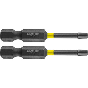 Topex 56h524 inserti ad impatto o tx15 x 50 mm, 2 pz