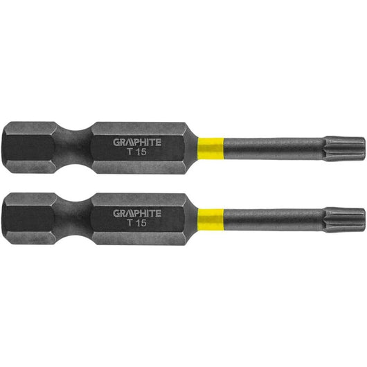 Topex 56h524 inserti ad impatto o tx15 x 50 mm, 2 pz