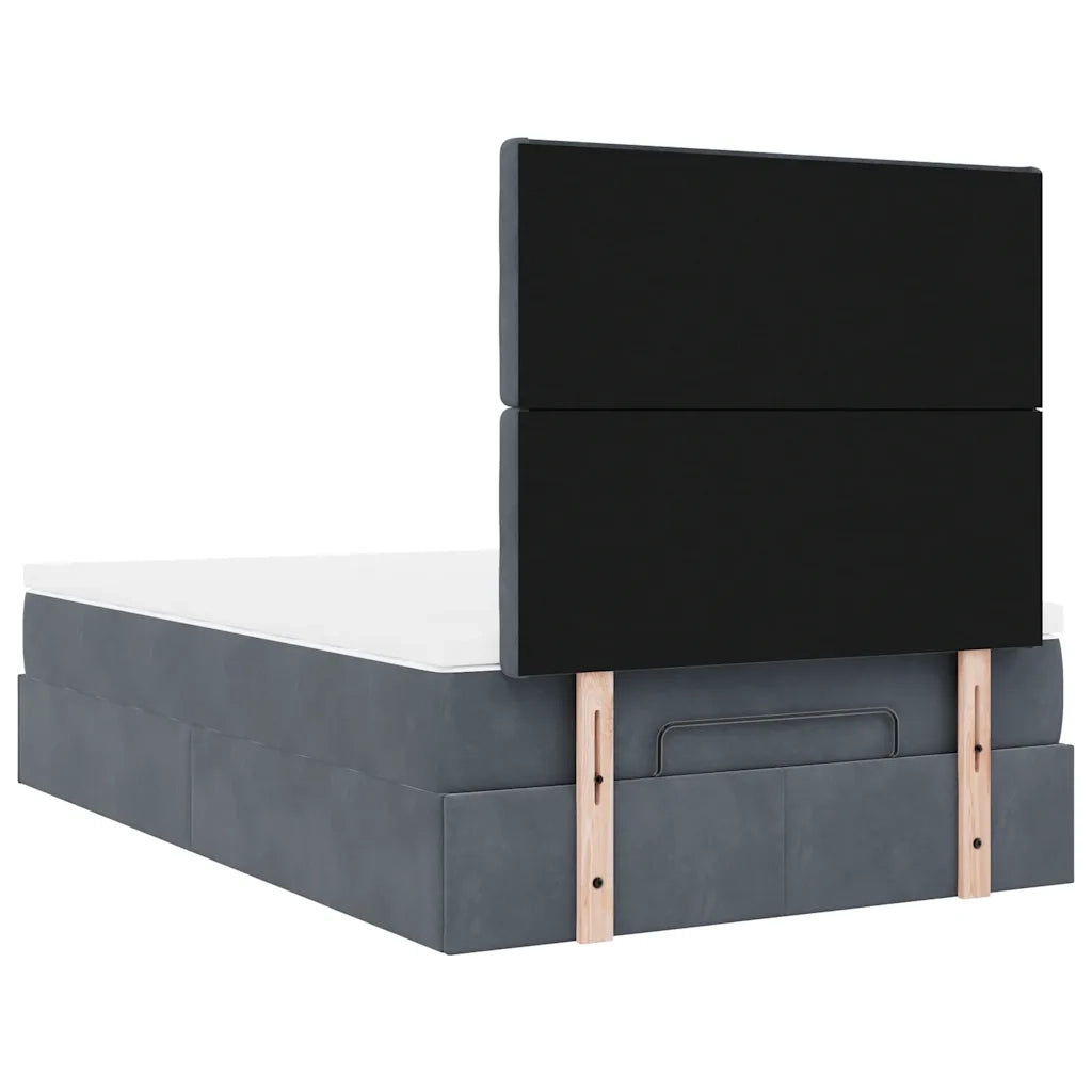 Struttura Letto Pouf con Materassi 120x200 cm Velluto 3314457