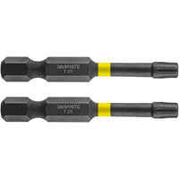 Topex 56h526 inserti ad impatto o tx25 x 50 mm, 2 pz ds