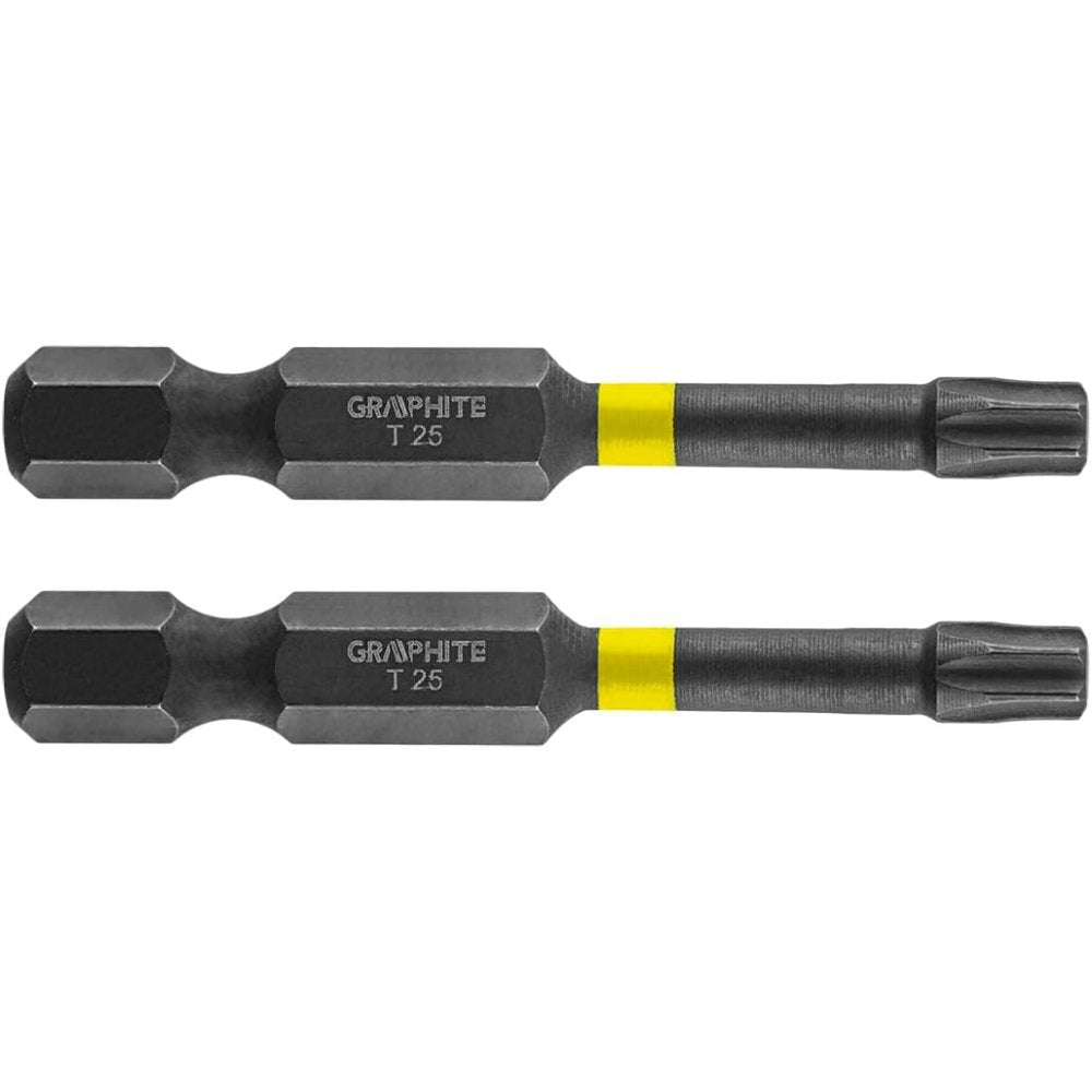 Topex 56h526 inserti ad impatto o tx25 x 50 mm, 2 pz ds