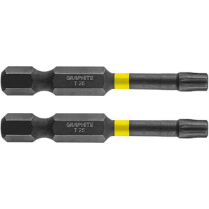 Topex 56h526 inserti ad impatto o tx25 x 50 mm, 2 pz ds