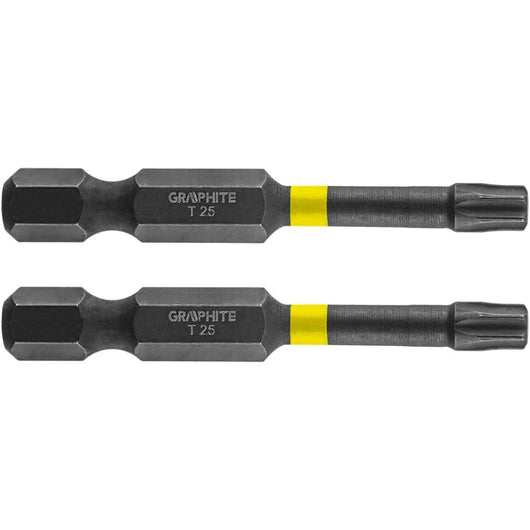 Topex 56h526 inserti ad impatto o tx25 x 50 mm, 2 pz ds