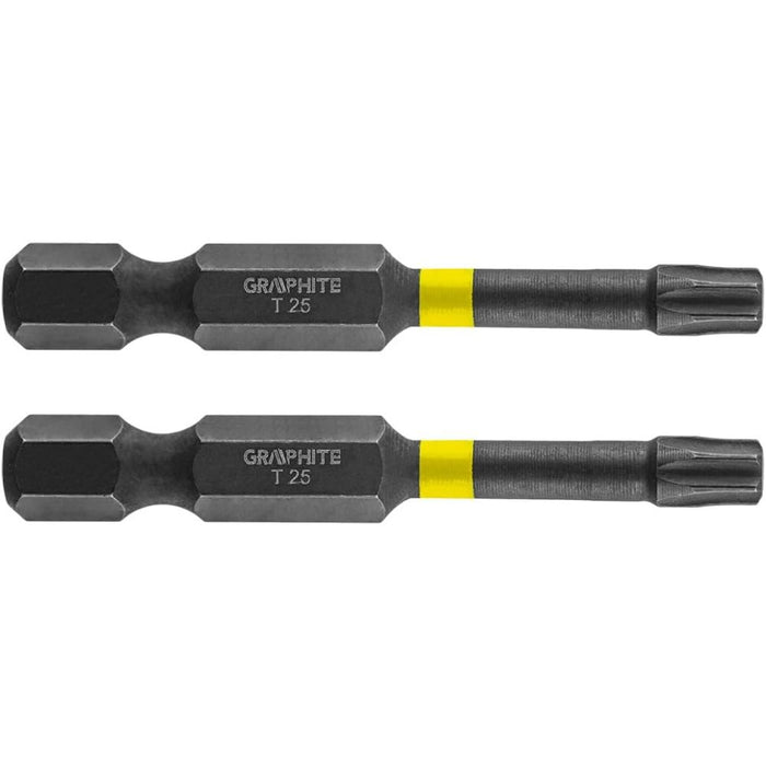 Topex 56h526 inserti ad impatto o tx25 x 50 mm, 2 pz ds