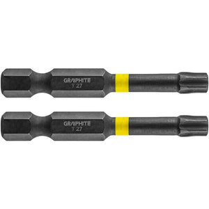 Topex 56h527 inserti ad impatto o tx27 x 50 mm, 2 pz ds