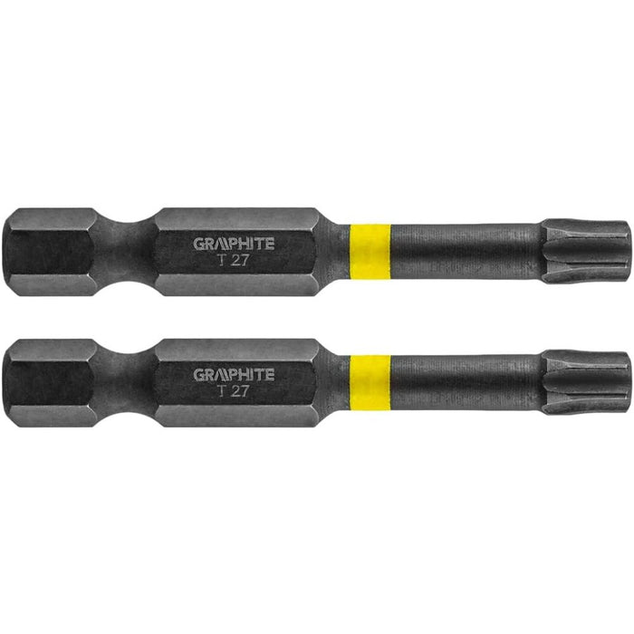 Topex 56h527 inserti ad impatto o tx27 x 50 mm, 2 pz ds