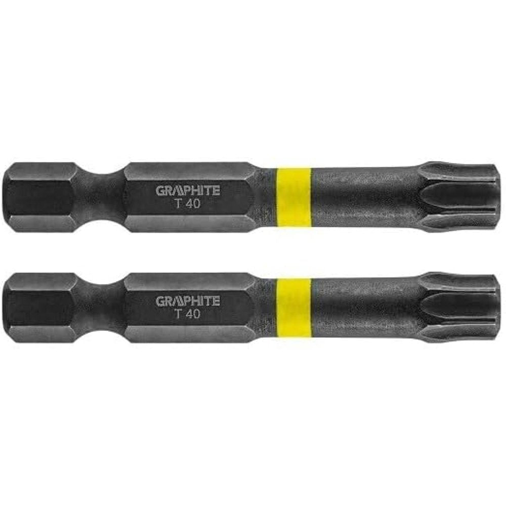 Topex 56h529 inserti ad impatto o tx40 x 50 mm, 2 pz ds